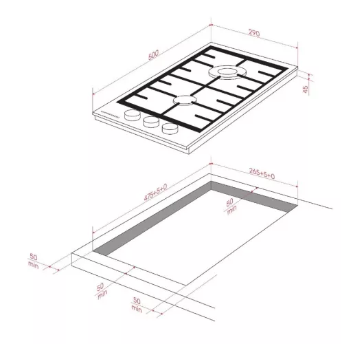 Газовая варочная панель Kuppersberg FS 36 X4.jpg