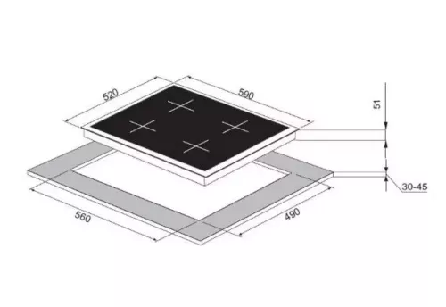 Газовая варочная панель Kuppersberg FG 69 W4.jpg