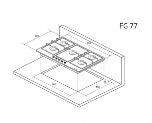 Газовая варочная поверхность Kuppersberg FG 77 B5.jpg