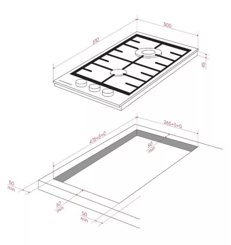 Газовая варочная панель Kuppersberg FG 36 W4.jpg